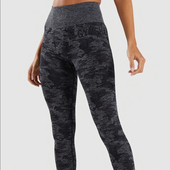 Gymshark Pants - Gymshark Grey Camo Leggings